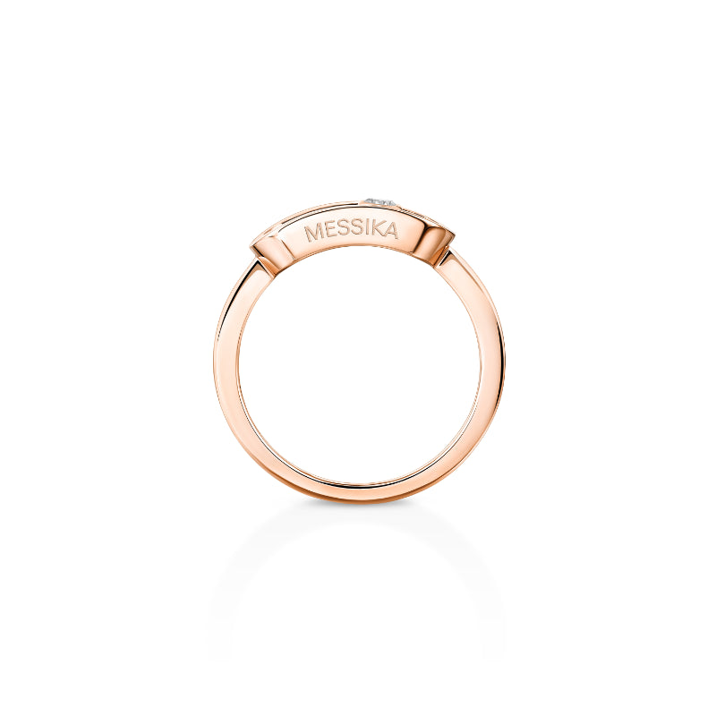 18K Pink Gold Diamond Move Uno Large Ring