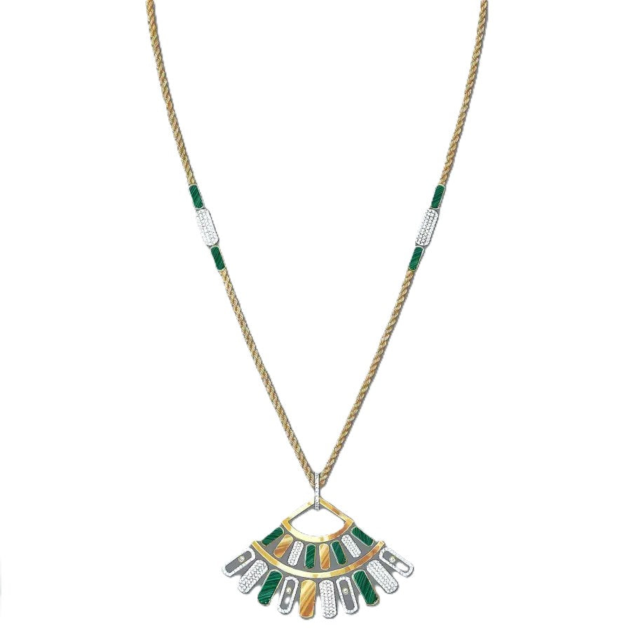 18K Yellow Gold Diamond Imperial Move Necklace