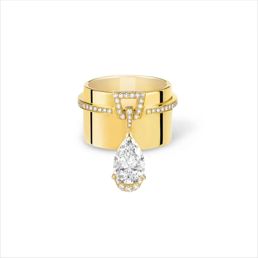 18K Yellow Gold Diamond Ring