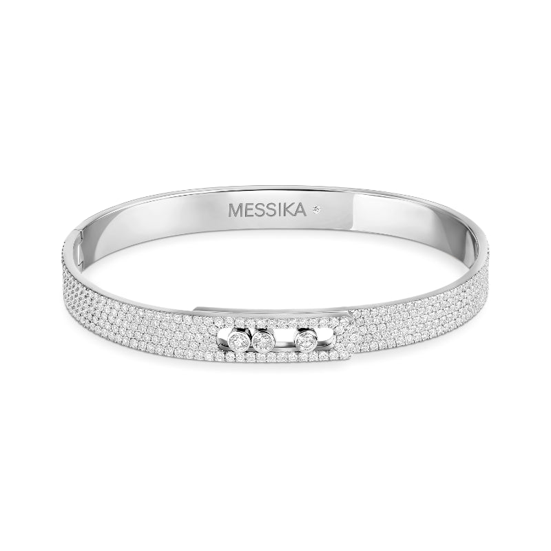 18K White Gold Diamond Move Noa Pavé Bracelet