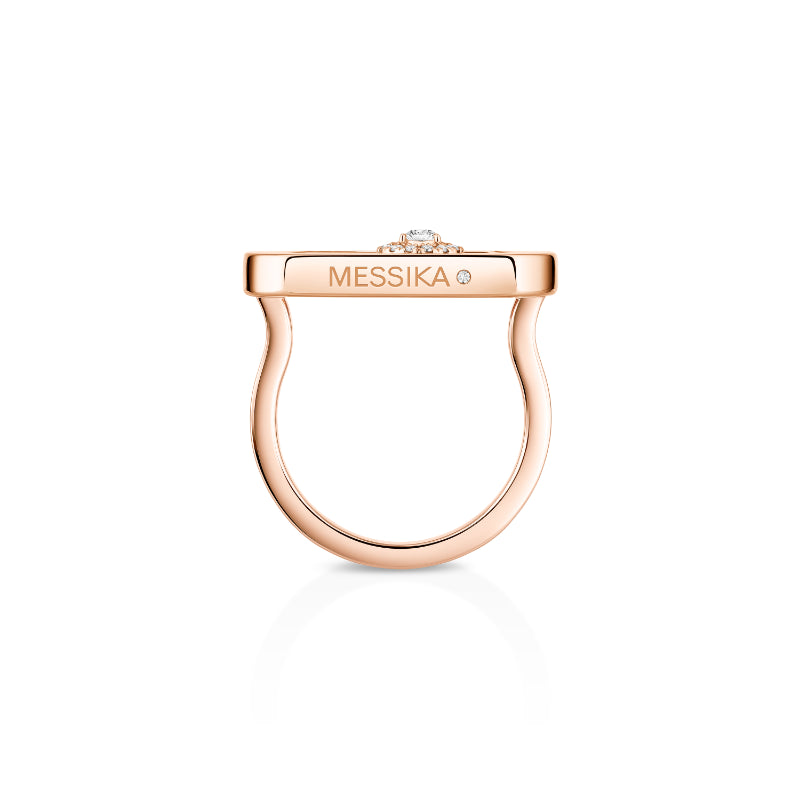 18K Pink Gold Diamond So Move Ring