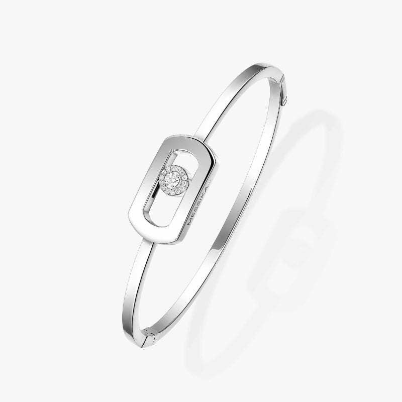 18K White Gold Diamond So Move Bracelet