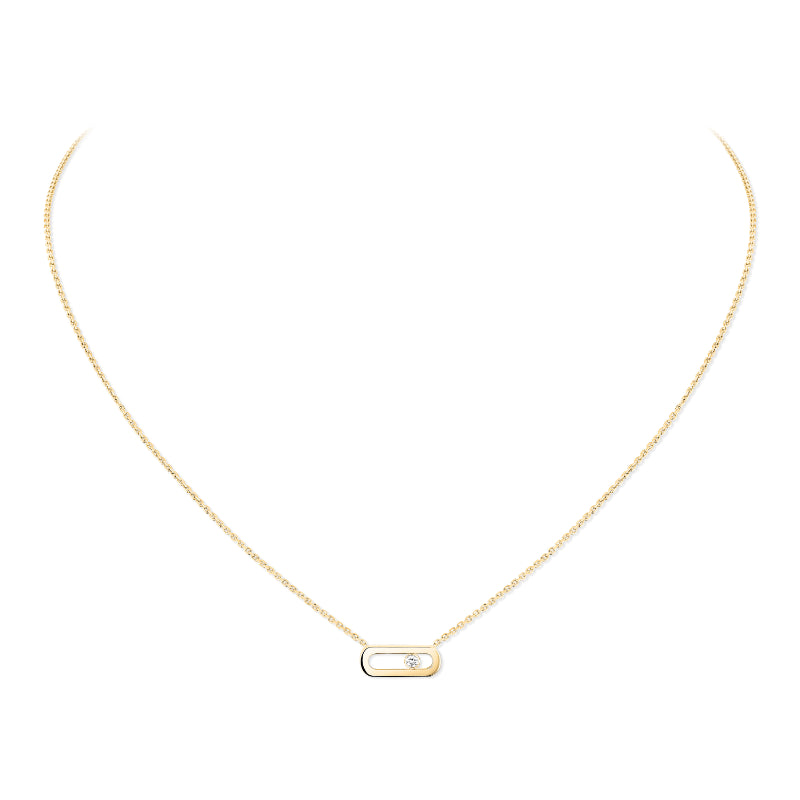 18K Yellow Gold Diamond Move Uno Necklace