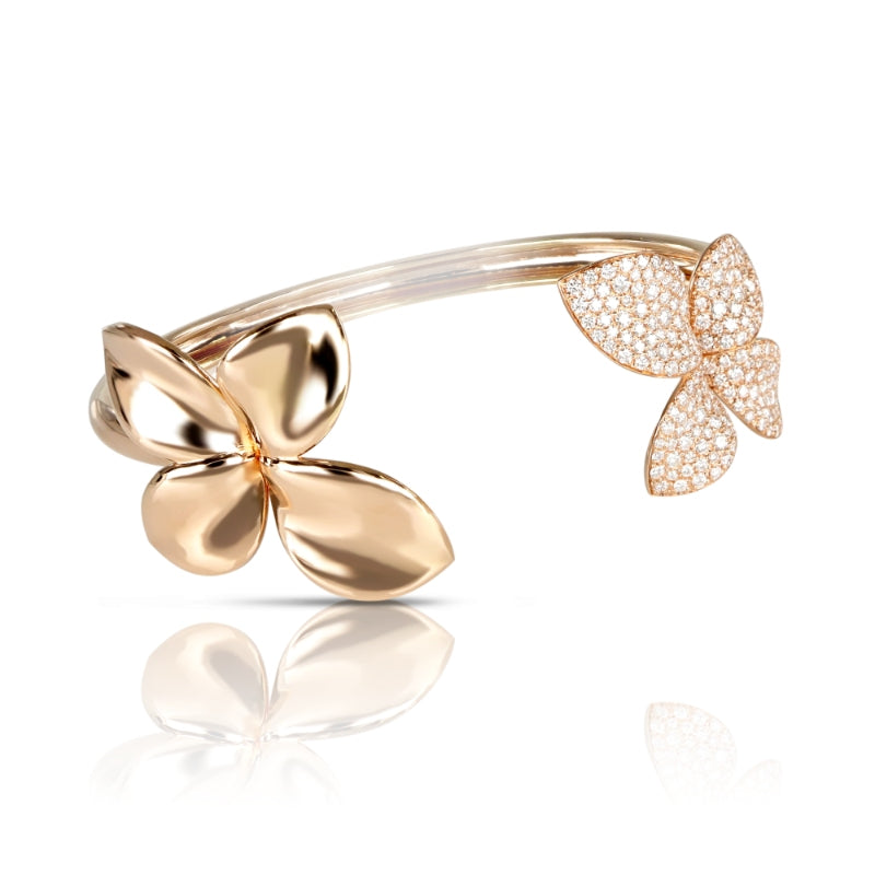 Giardini Segreti Bracelet in 18K Rose Gold with White Diamonds.