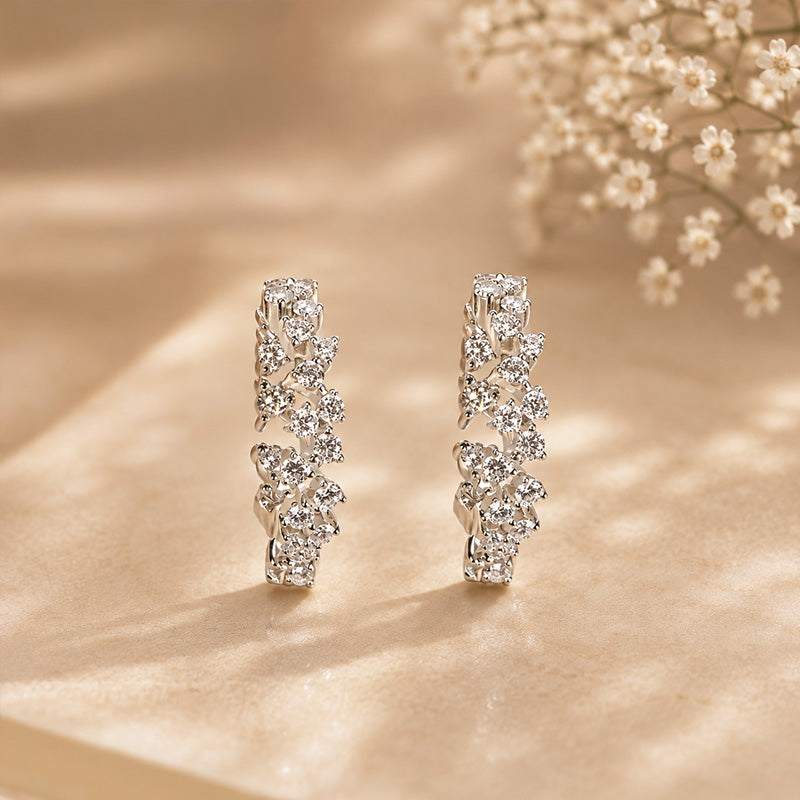 Diamond Lovers Hoop Earrings