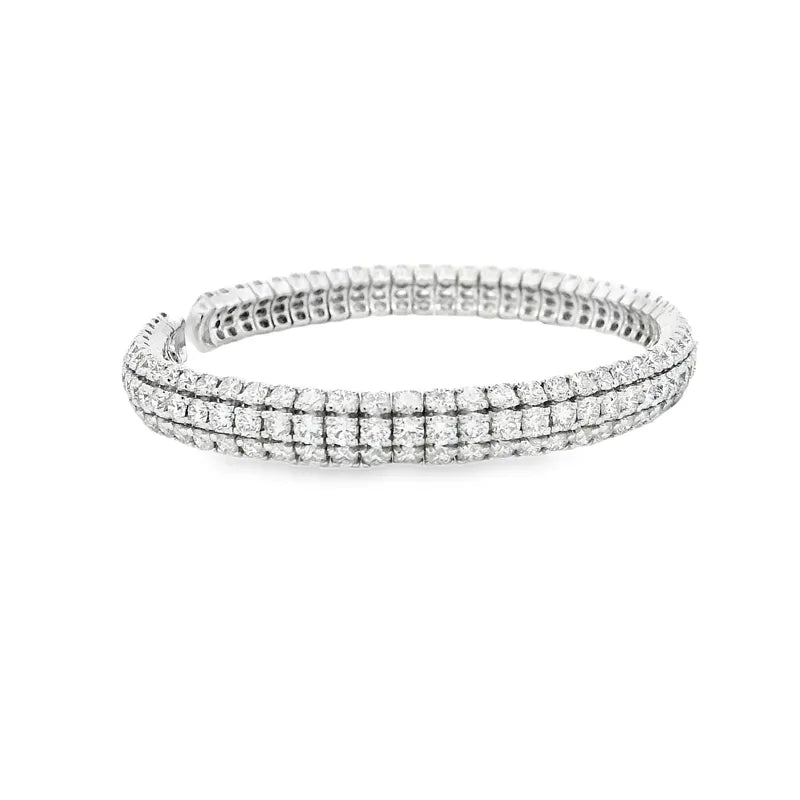 Gold Diamond Bangle Bracelet