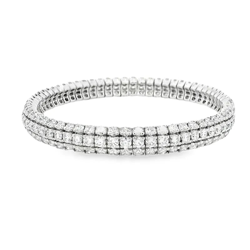 Gold Diamond Bangle Bracelet