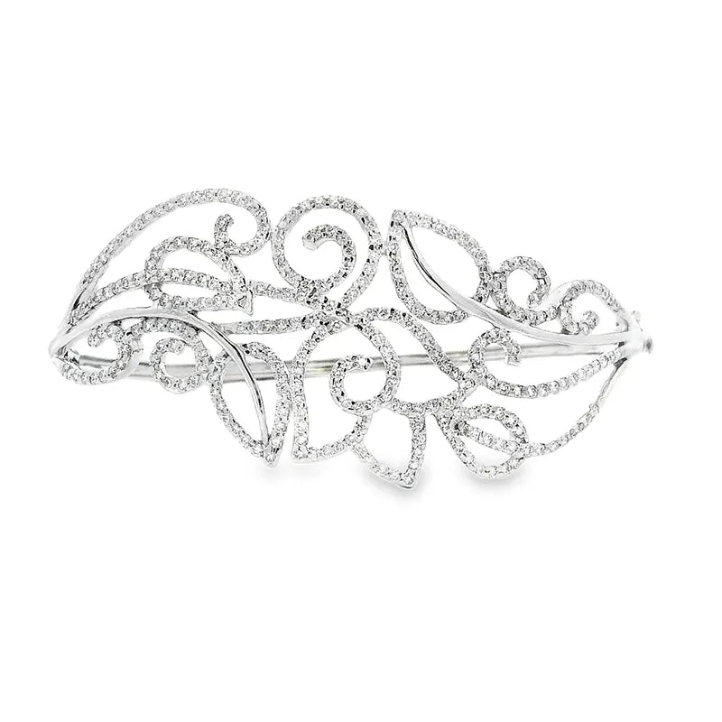 Gold Diamond Bangle Bracelet