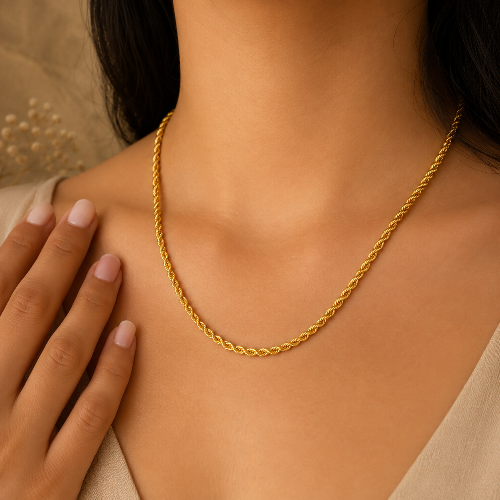 Gold Plain Chains