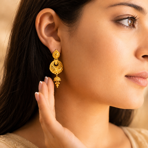 Gold Drop Earrings