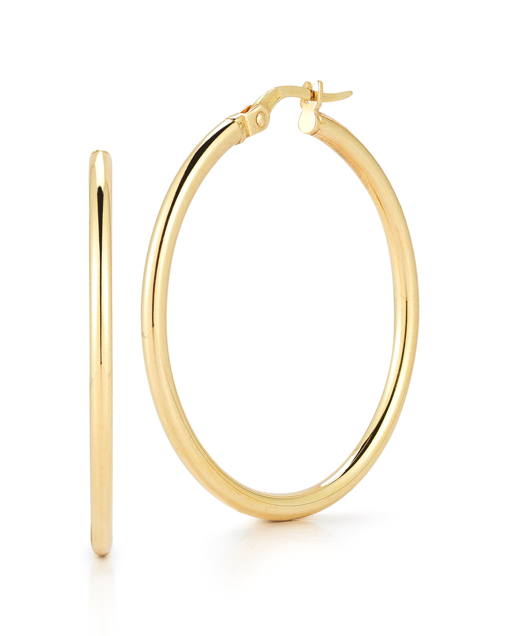 18K YELLOW GOLD THE PERFECT HOOP® MEDIUM EARRINGS