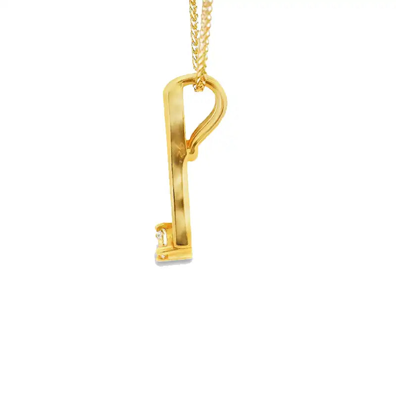 Modest Gold Diamond Pendant