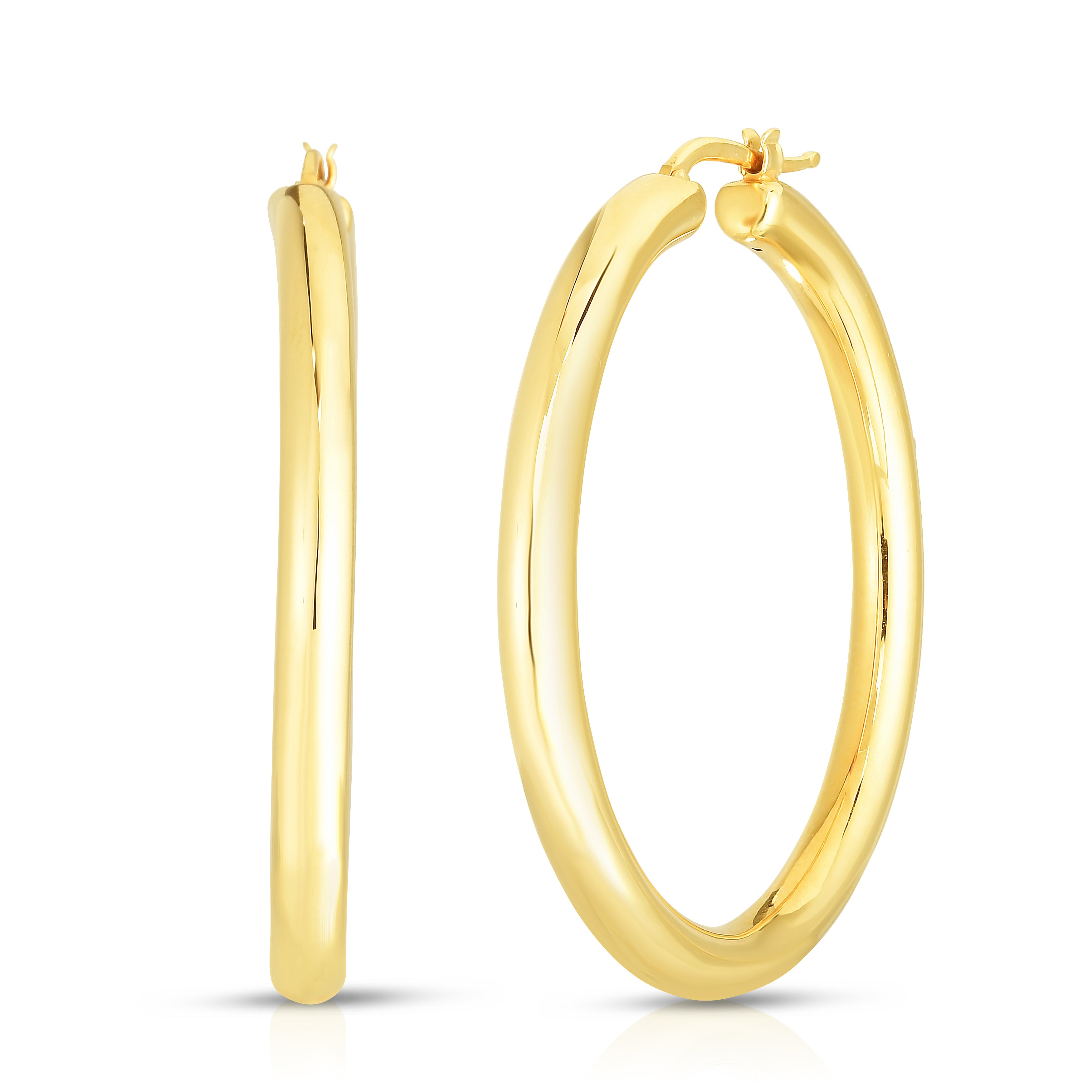 18K YELLOW GOLD THE PERFECT HOOP® THICK EARRINGS
