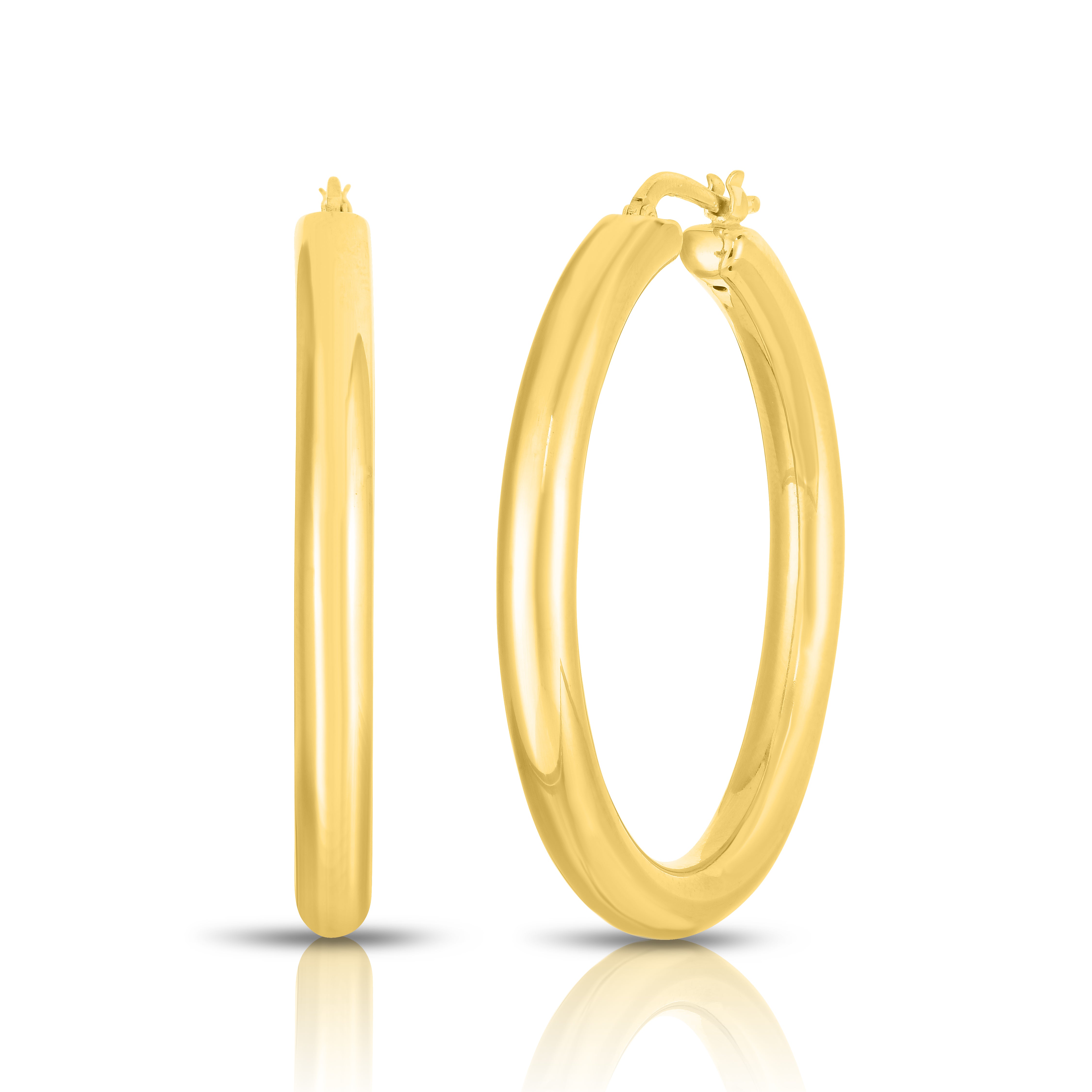 18K YELLOW GOLD THE PERFECT HOOP® THICK EARRINGS