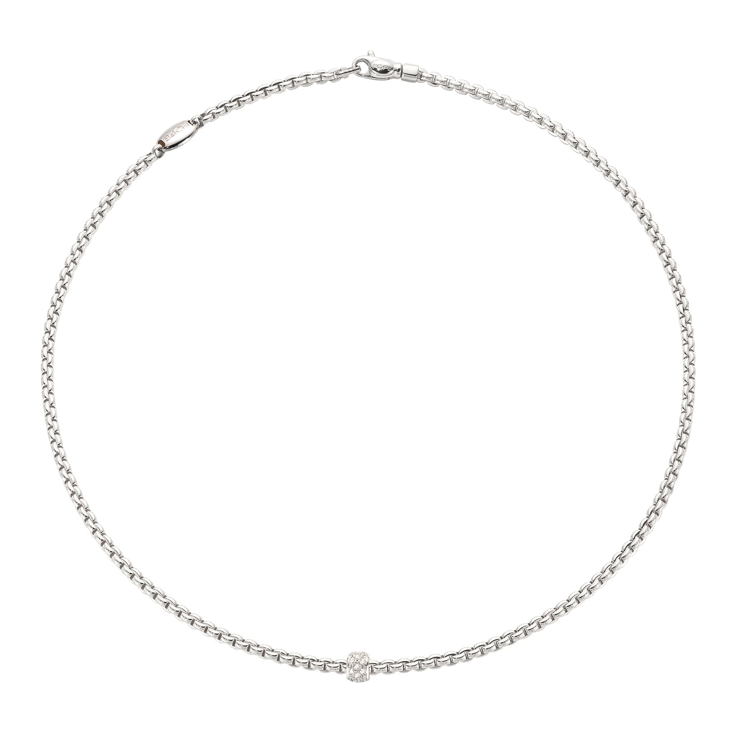 Necklace with Diamonds - Rope