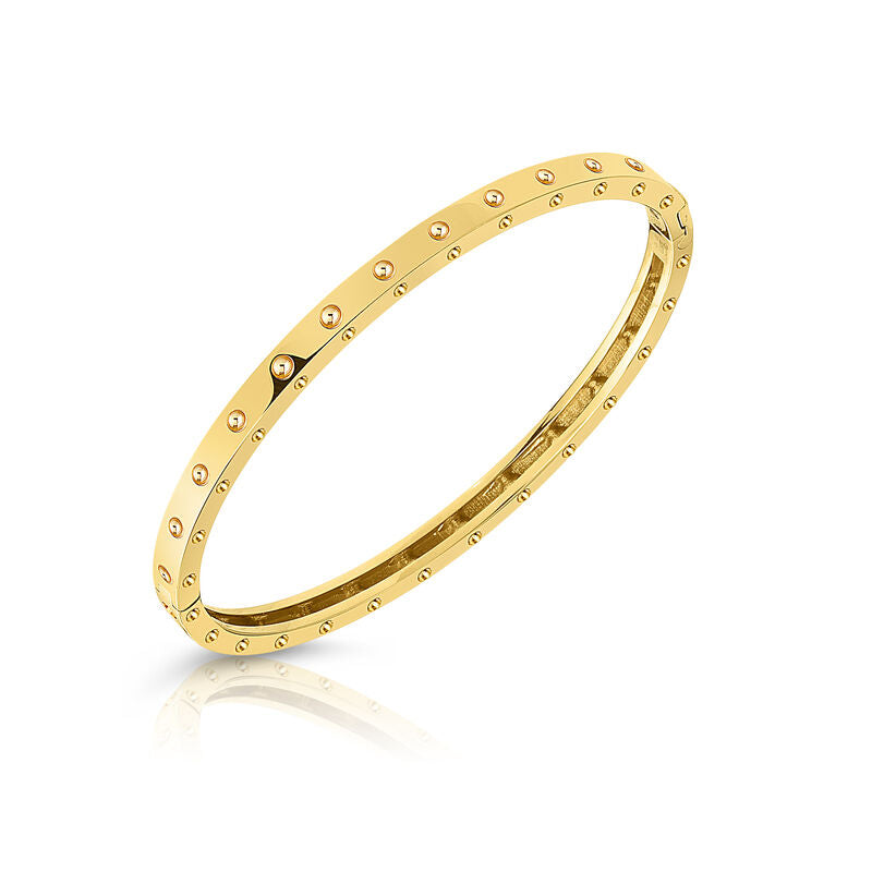 18K YELLOW GOLD POIS MOI SYMPHONY OVAL BANGLE