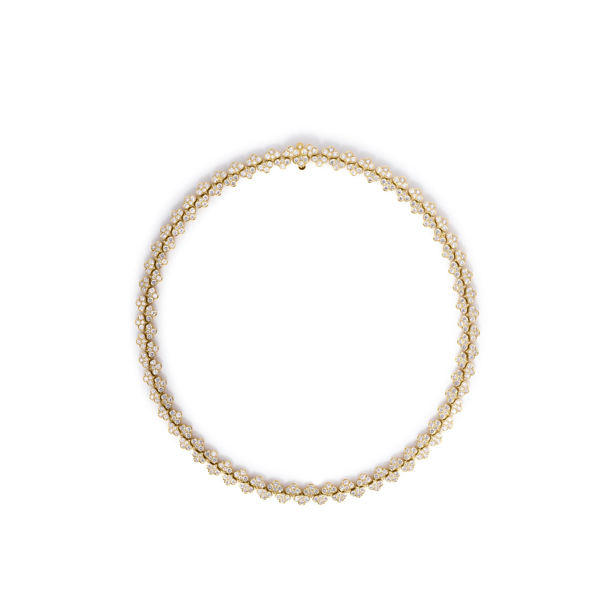 18K YELLOW GOLD CHIARA PAVE DIAMOND COLLAR NECKLACE