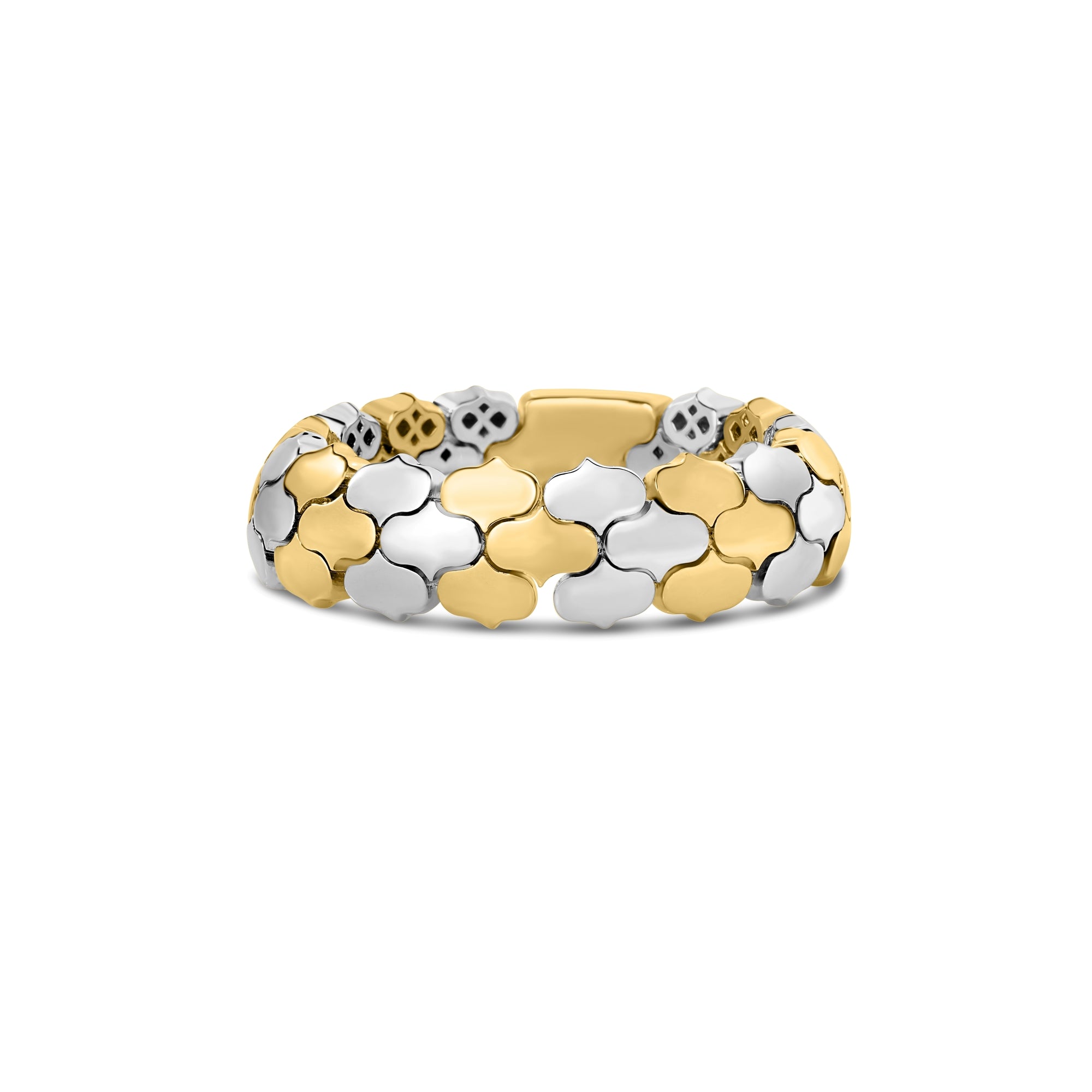18K YELLOW/WHITE GOLD COBRA NARROW RING