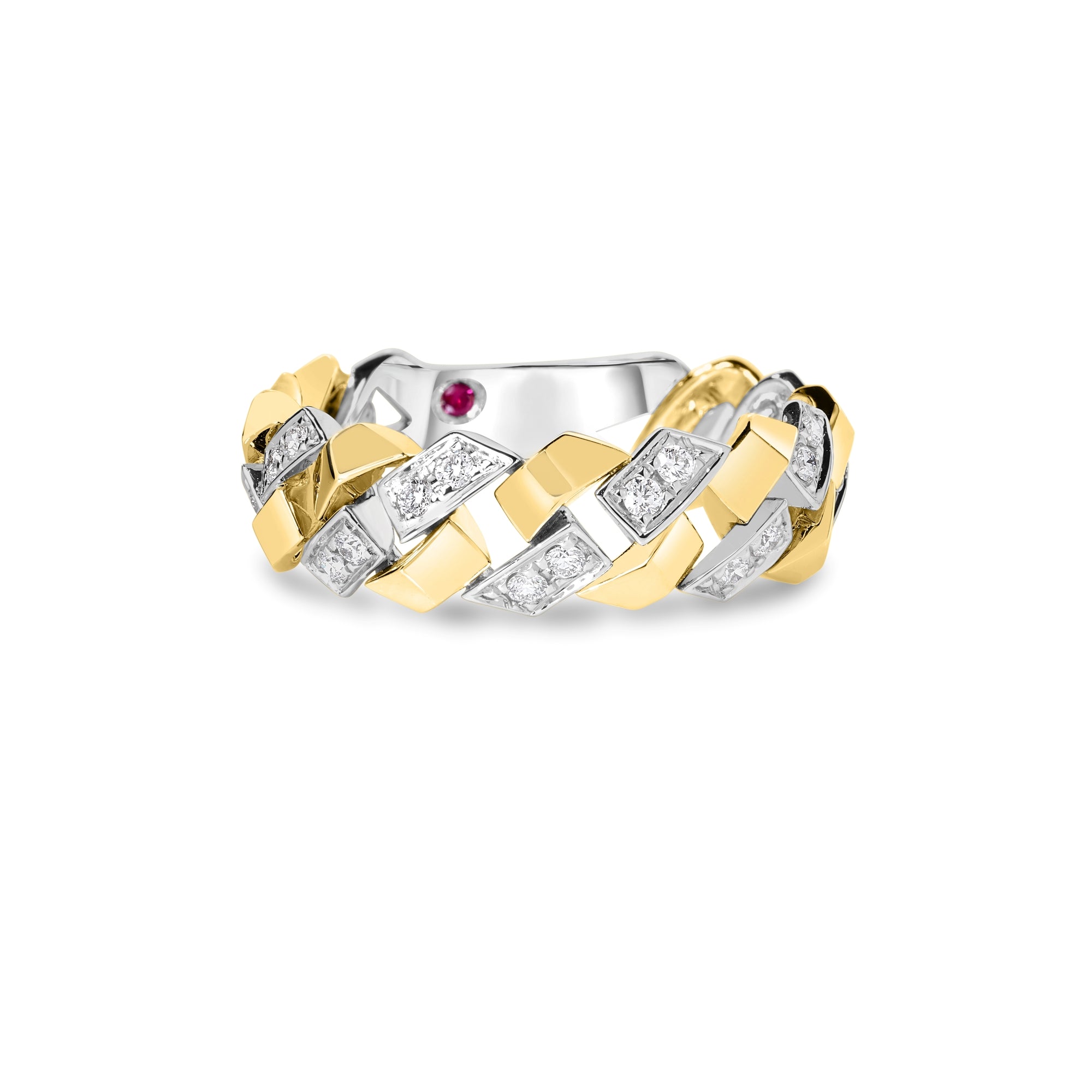 18K YELLOW/WHITE GOLD SAN MARCO DIAMOND RING