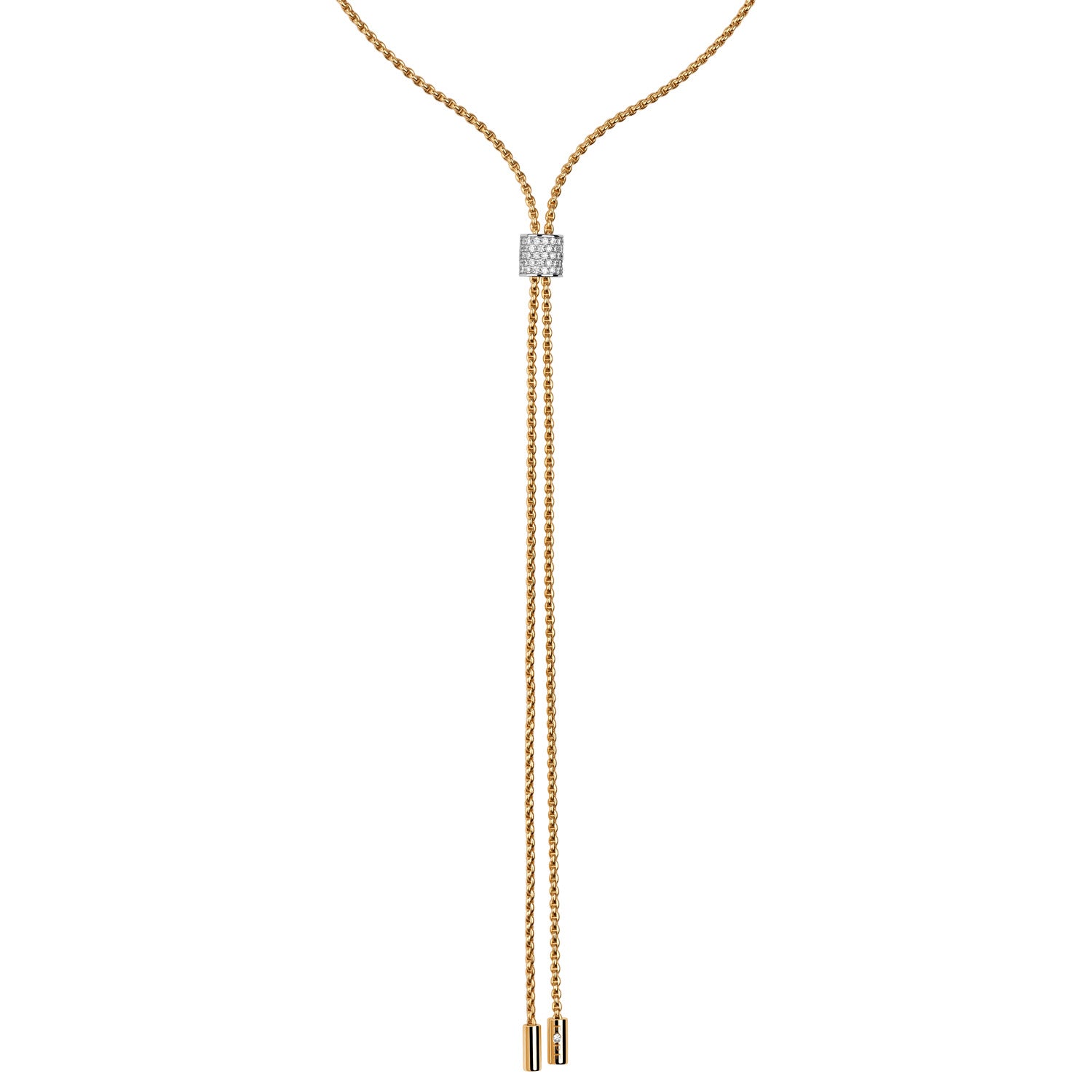 Necklace with Diamonds - Rope