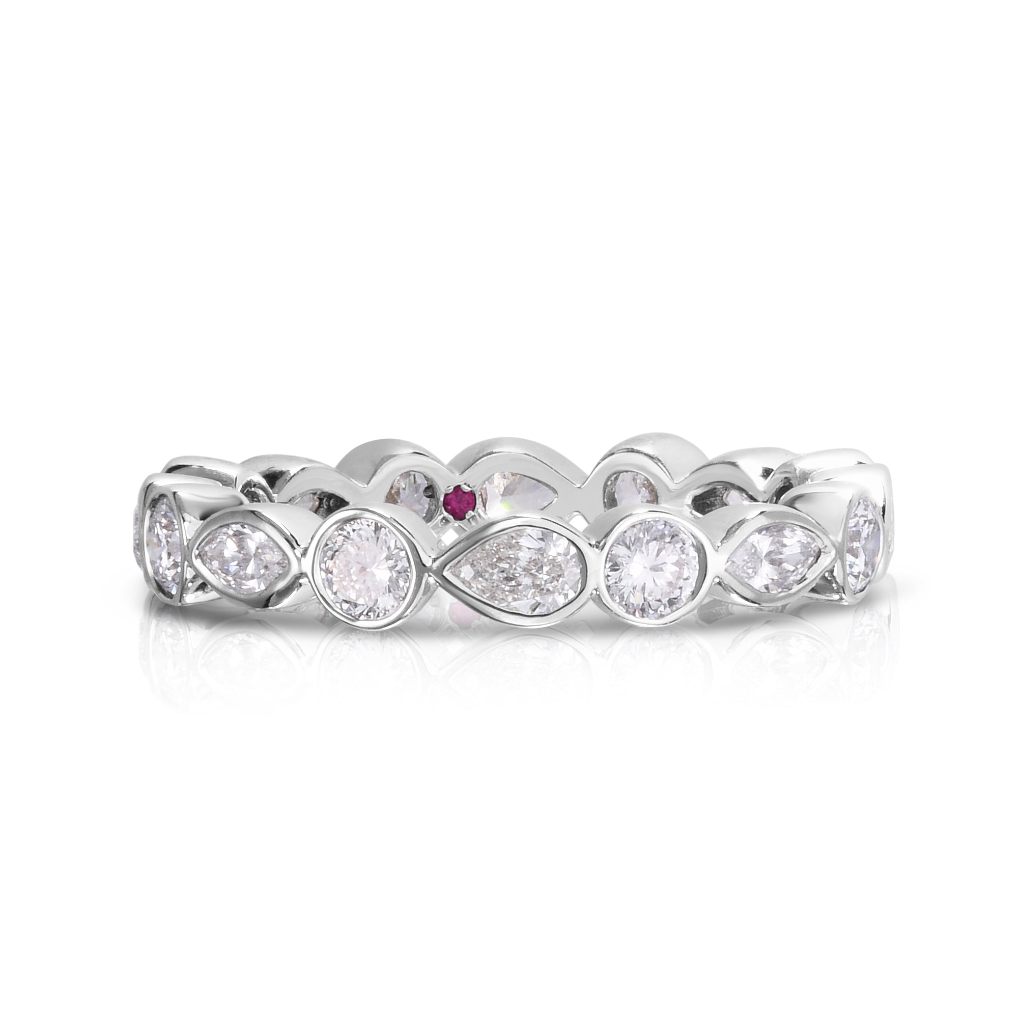 18K WHITE GOLD DOLCE MINI ETERNITY BAND RING