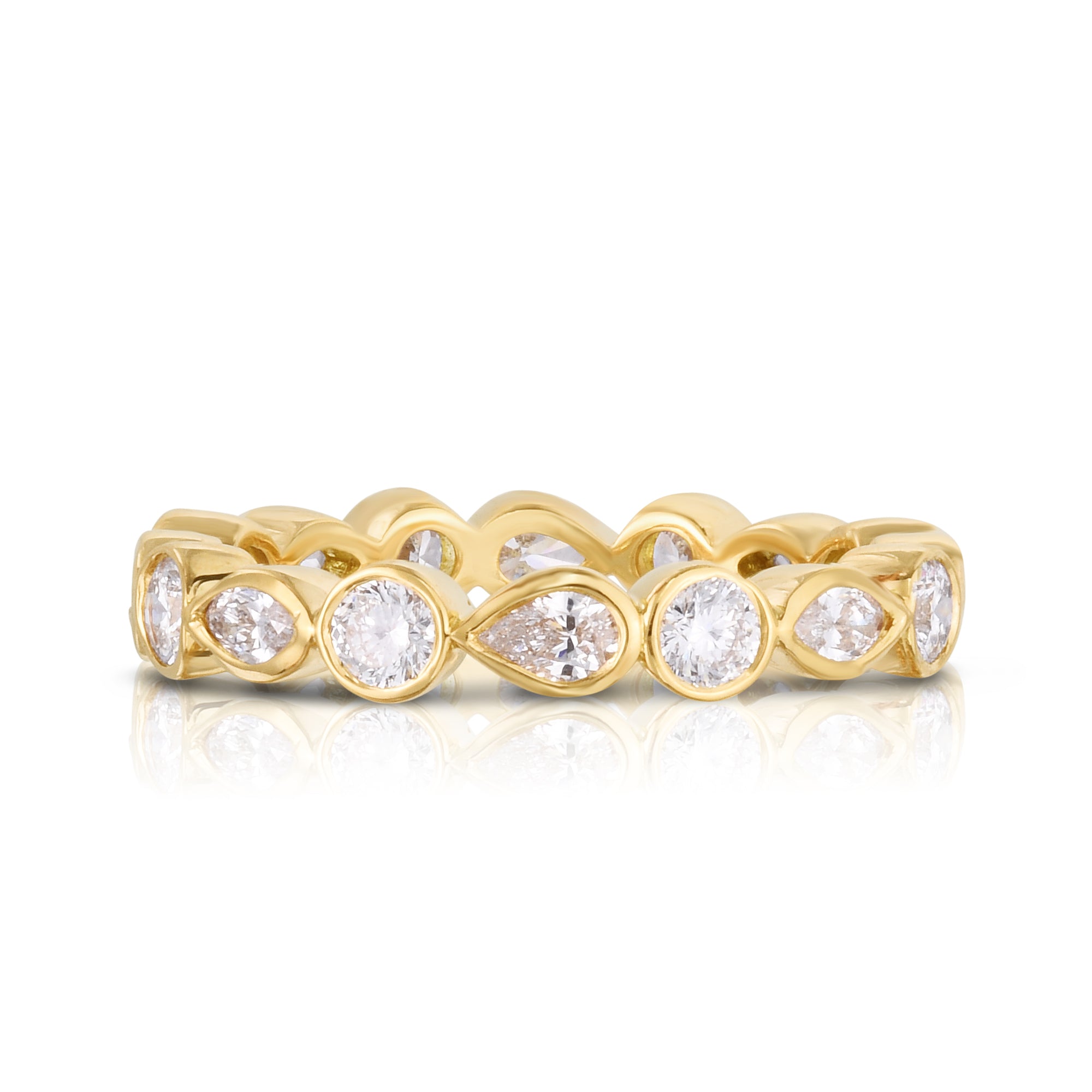 18K YELLOW GOLD DOLCE MINI ETERNITY BAND RING