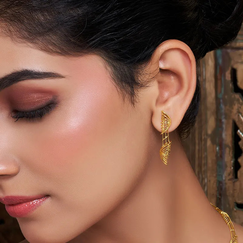 Modern, Elegant 22k Gold Necklace Set