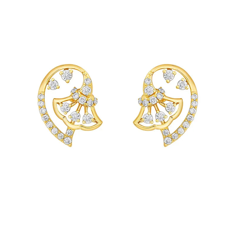 18K Gold Dimond Pendant Set