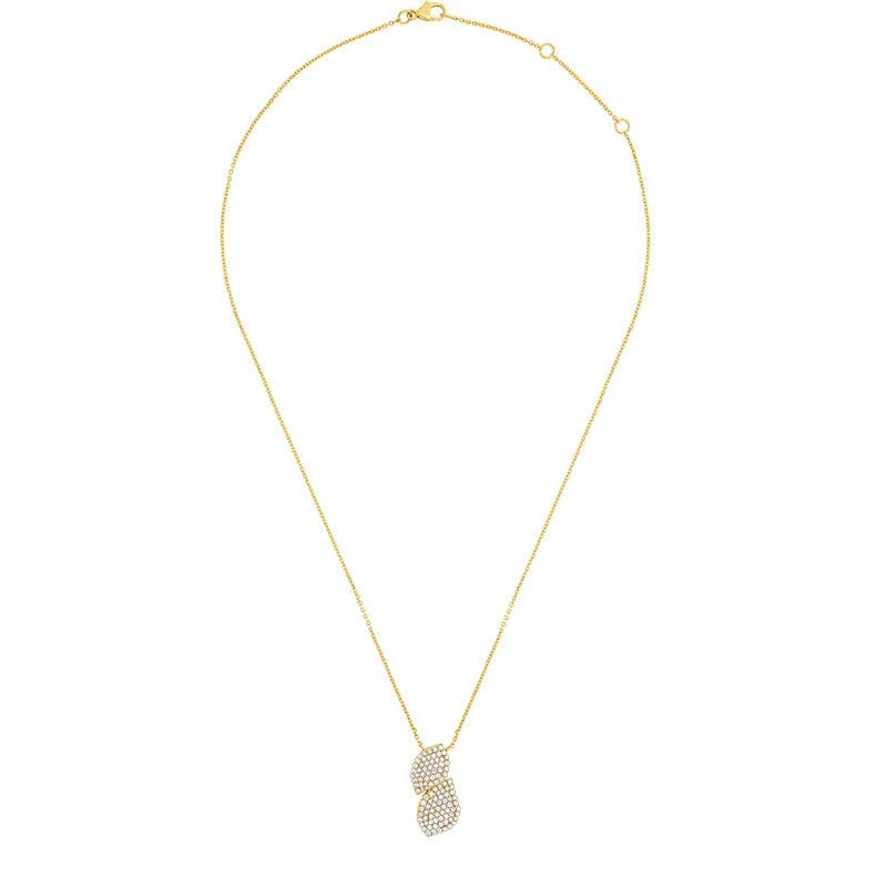 Eternal Bloom - 18K Gold Diamond Pendant Set