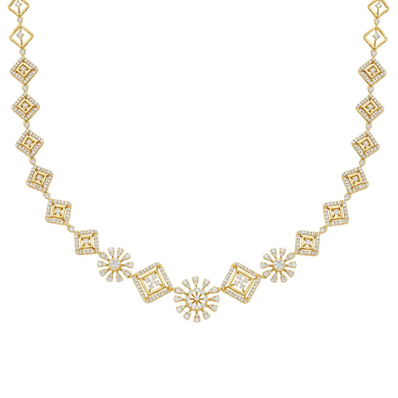 Timeless artistry meets Modern Charm - Diamond Necklace Set