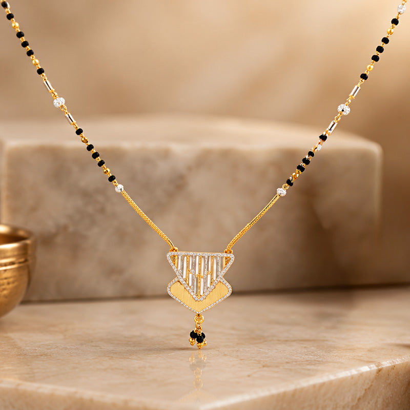 22K Gold Mangalsutra Two Tone
