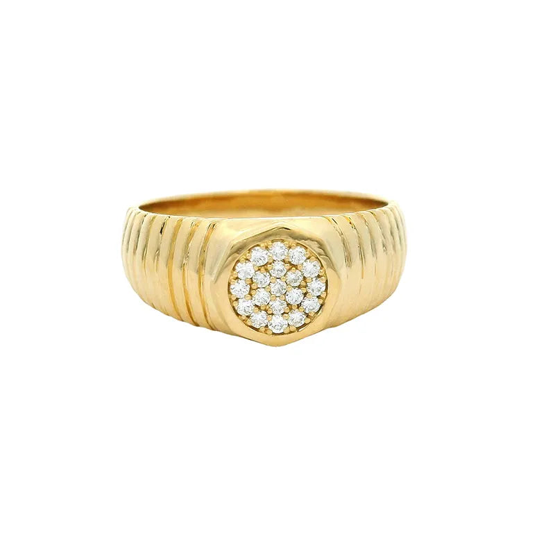 Elegant Diamond Men's Ring - Size 8.5