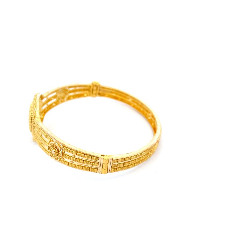 Beautiful 22K Yellow Gold Kada Bangle for Women Classic Design Everyday Wear