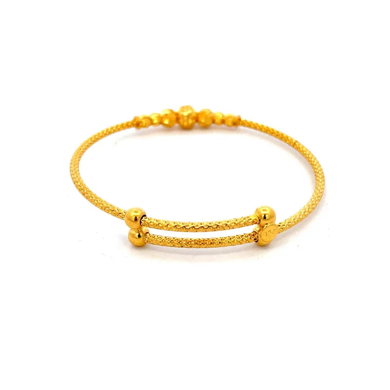 Beautiful 22K Yellow Gold Baby Bangle Set for Little Wrists and Cherished Memories