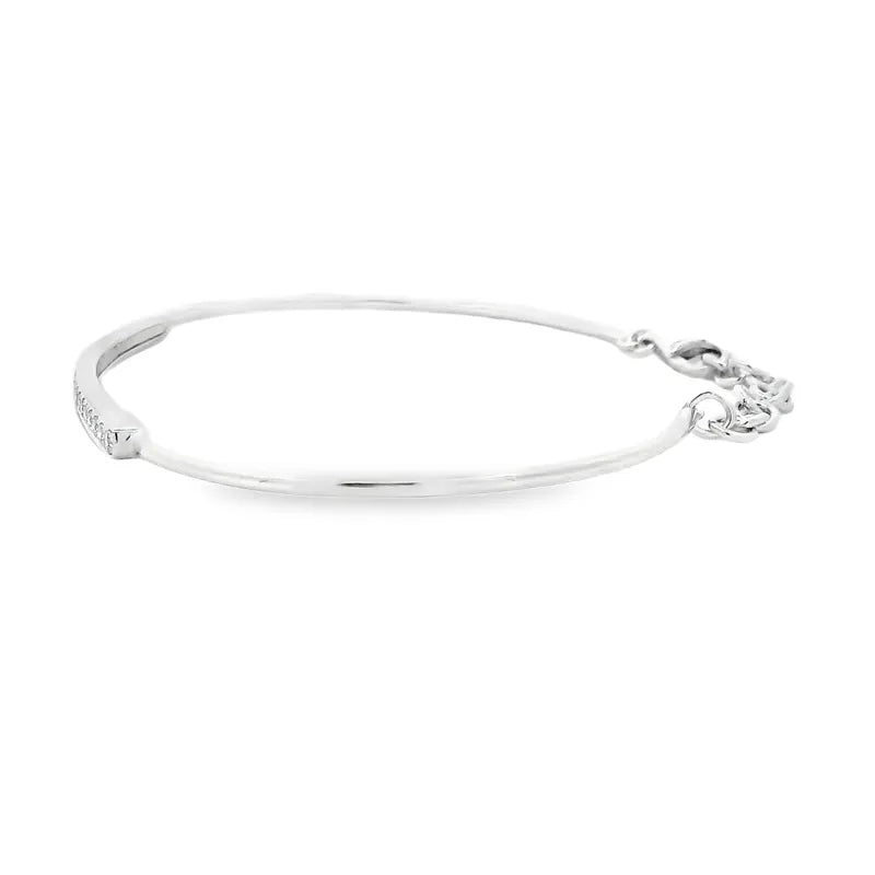 Gold Diamond Bangle Bracelet