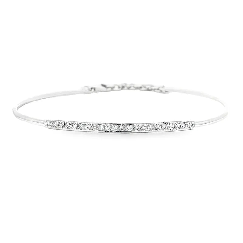Gold Diamond Bangle Bracelet