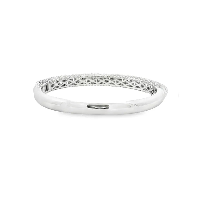 Gold Diamond Bangle Bracelet