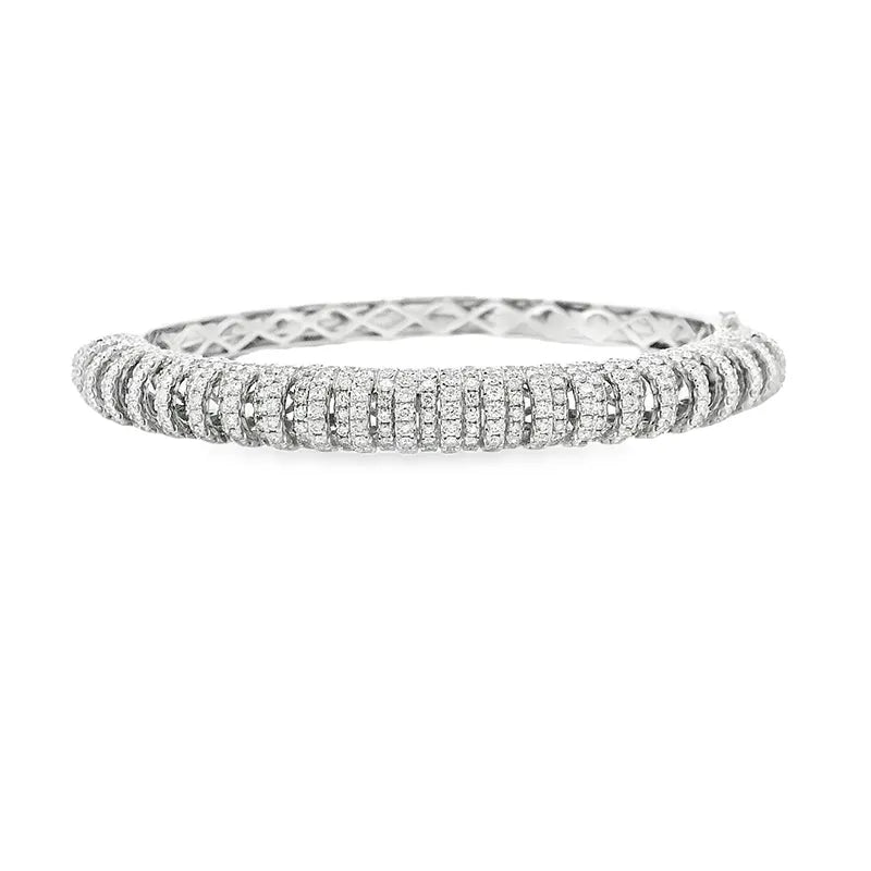 Gold Diamond Bangle Bracelet