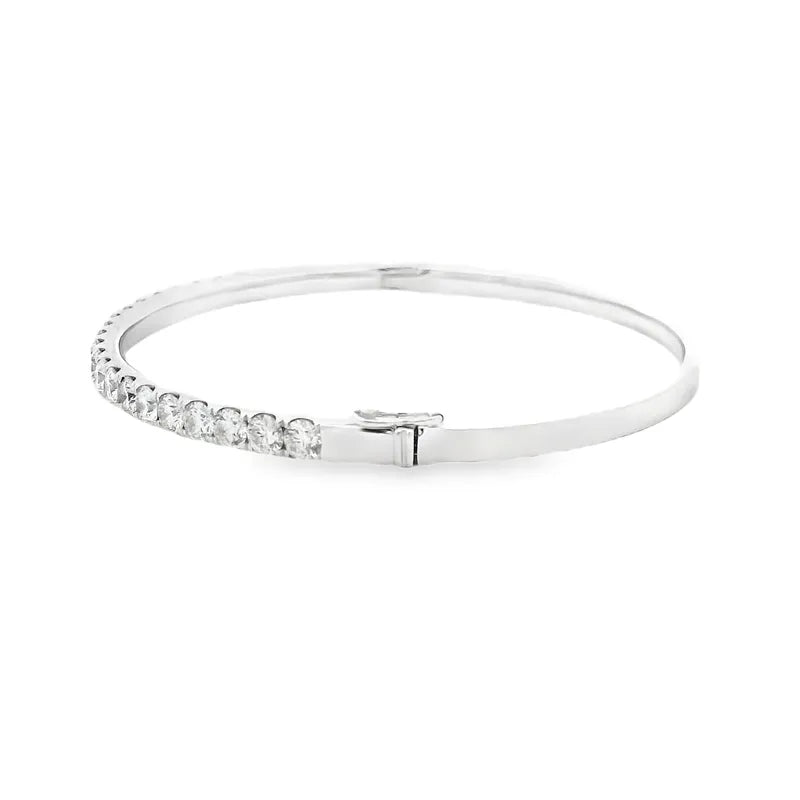Gold Diamond Bangle Bracelet