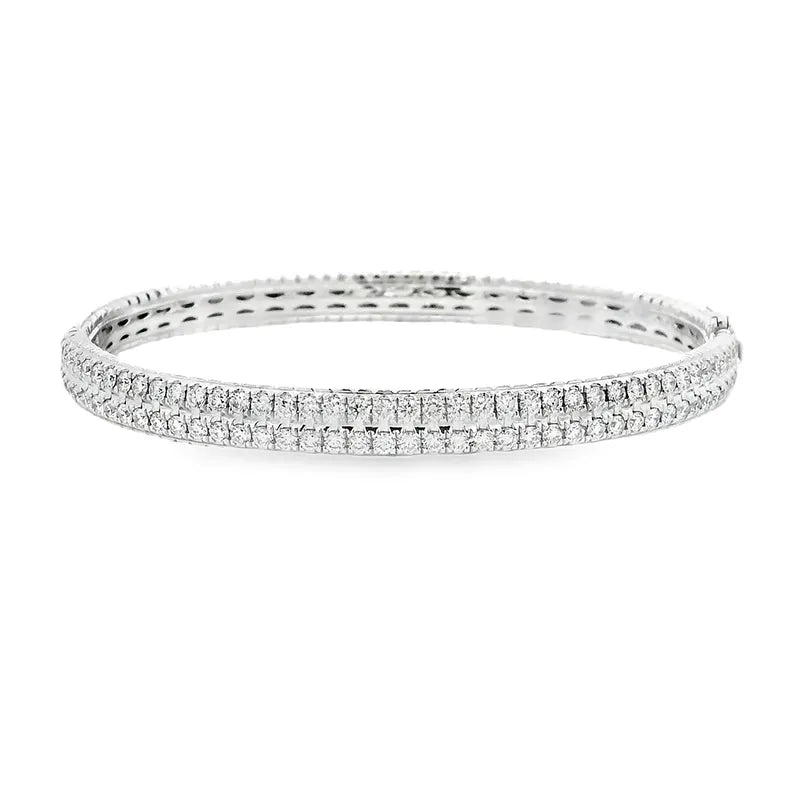 Gold Diamond Bangle Bracelet