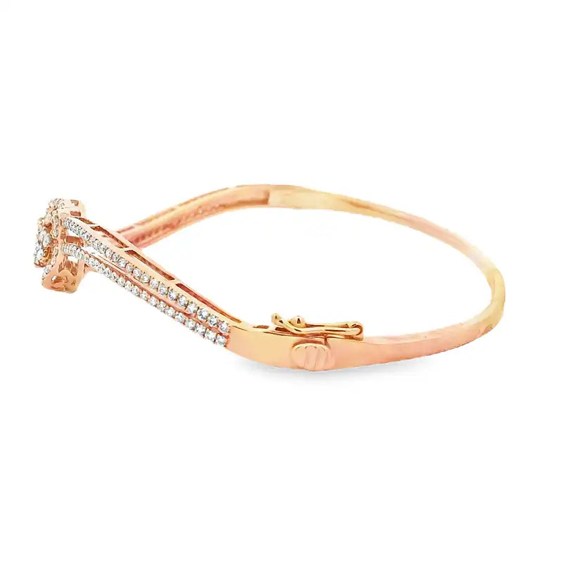 Yellow Gold Diamond Bangle Bracelet