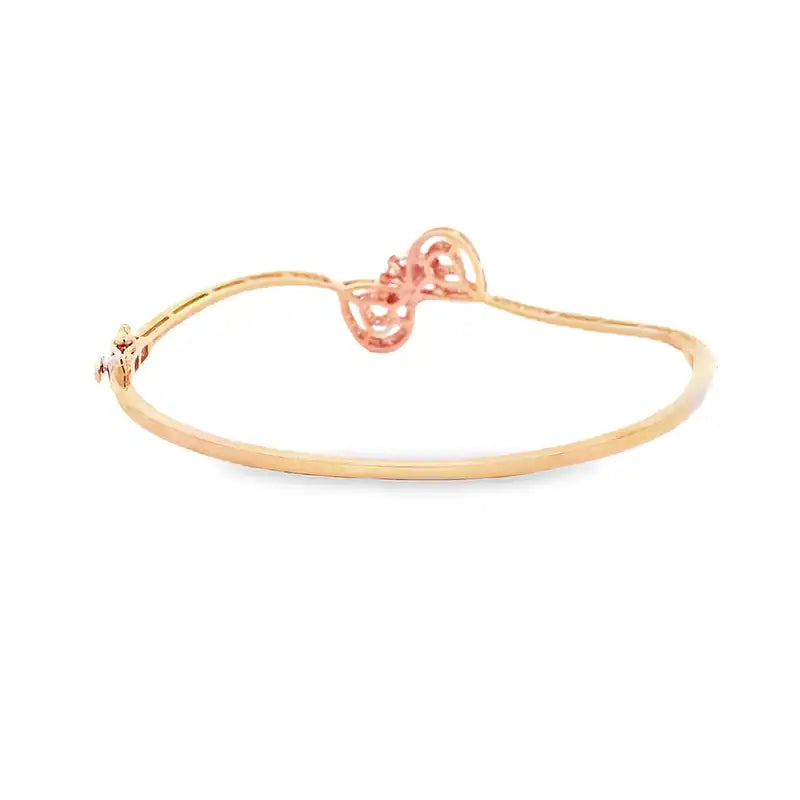 Gold Diamond Bangle Bracelet
