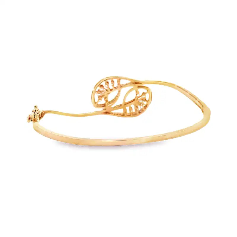 Gold Diamond Bangle Bracelet