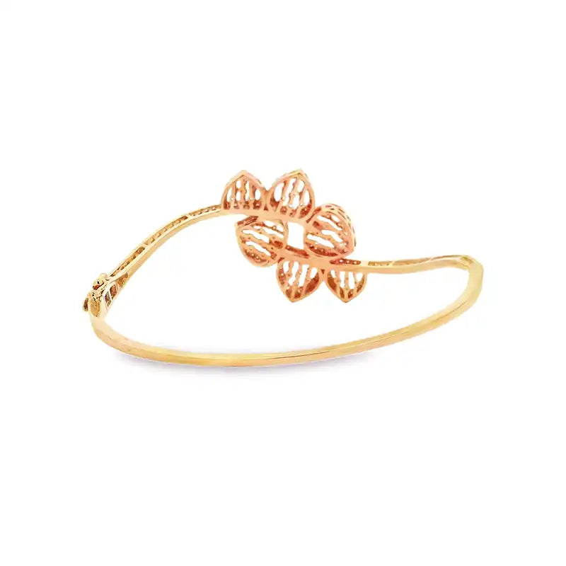 Gold Diamond Bangle Bracelet