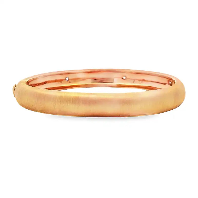 Gold Diamond Bangle Bracelet