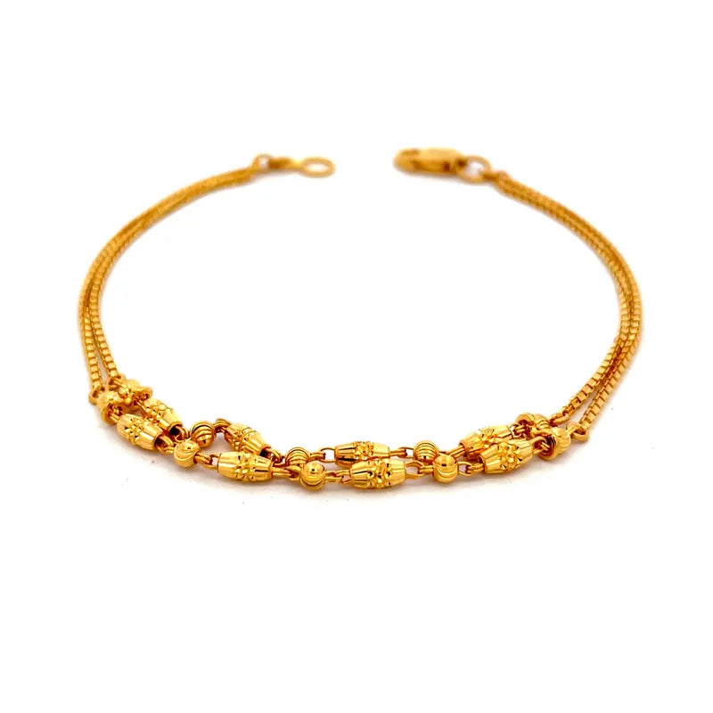 Elegant 22K Yellow Gold Bracelet for Everyday Sophistication and Special Moments