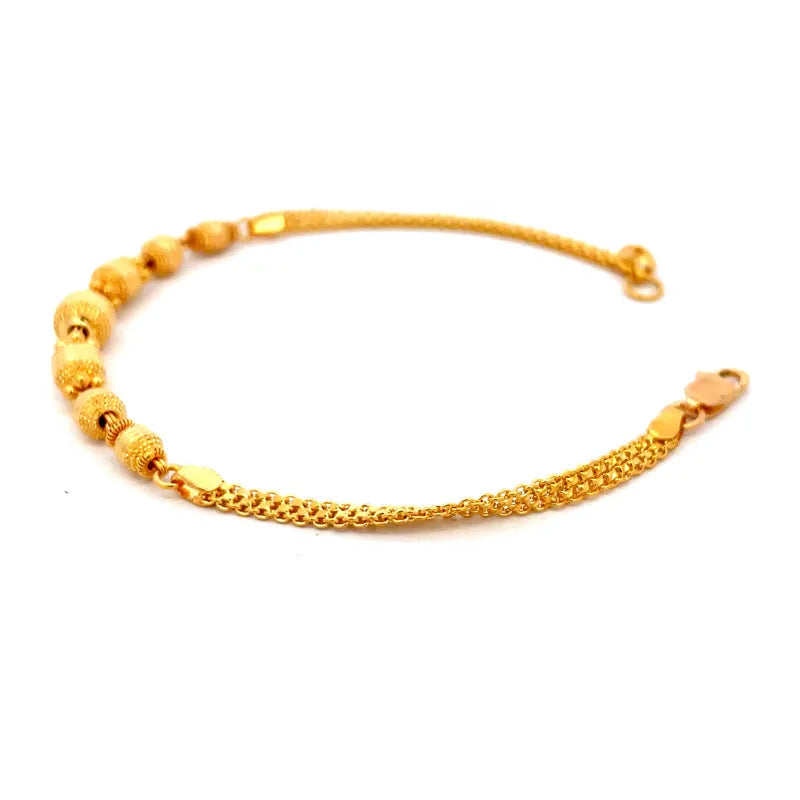 Elegant 22K yellow gold bracelet a timeless and classic jewelry piece