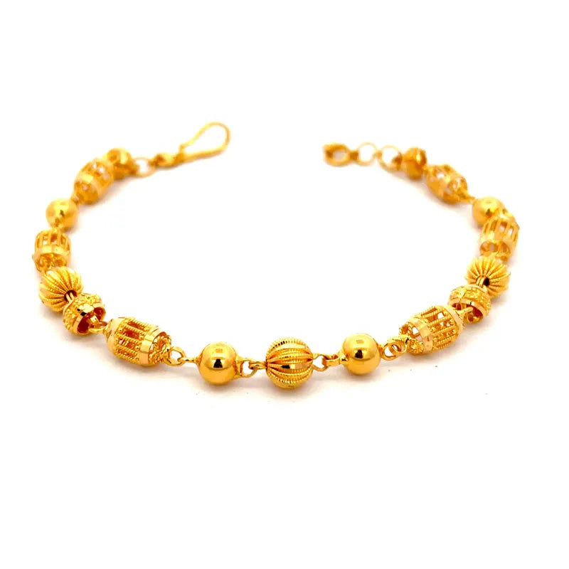 Beautiful 22K Yellow Gold Bracelet Classic Design Timeless Elegance Everyday Wear