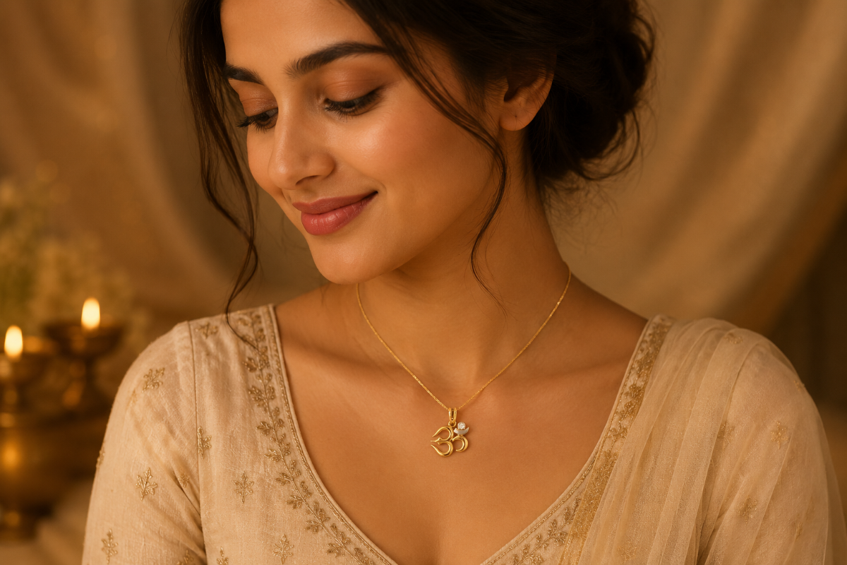 Traditional and Modern Om Pendant