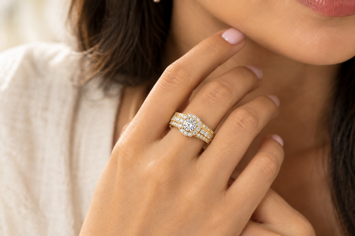 gold diamond ring 